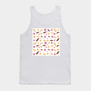 Traditional English Biscuits on White Tank Top